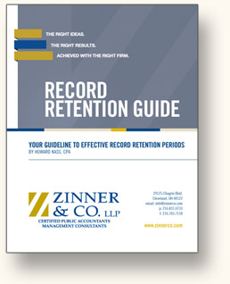 Financial Records Retention Guidelines Zinner Co